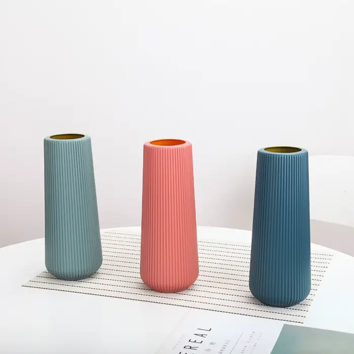 Vase à fleurs en plastique de style nordique