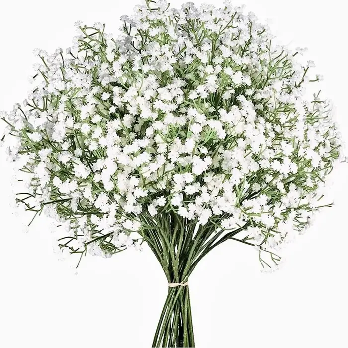 Fleurs artificielles Gypsophila blanches de 60 cm