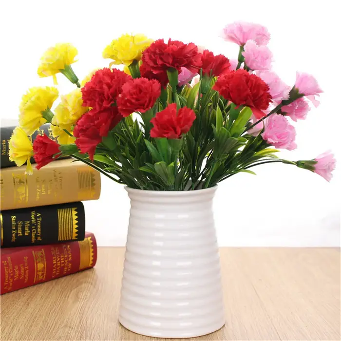 Bouquet de Œillets Artificiels en Soie pour la Fête des Mères