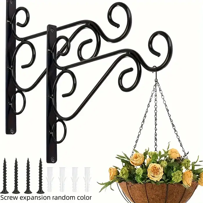 Support de plantes suspendu d'extérieur, crochet mural en fer, décoration de crochet de Pot de fleur
