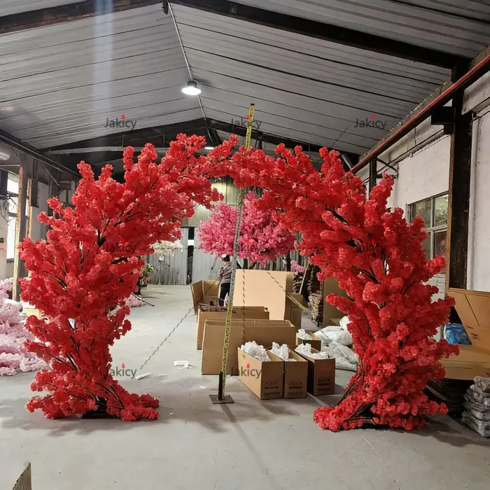 Arbre de cerisier artificiel blanc et rose de 1