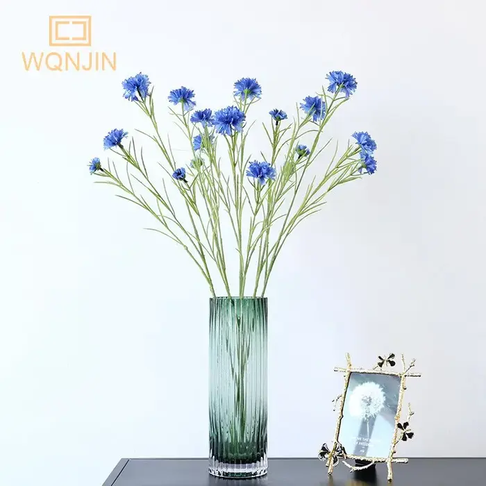 1 pièces nordique bleu longue branche étoilé bleuet soie fleurs artificielles maison fête de mariage décoration Flore