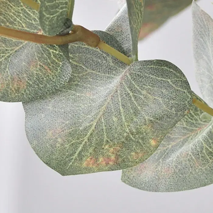 Feuille d'argent de plante verte artificielle de 90CM