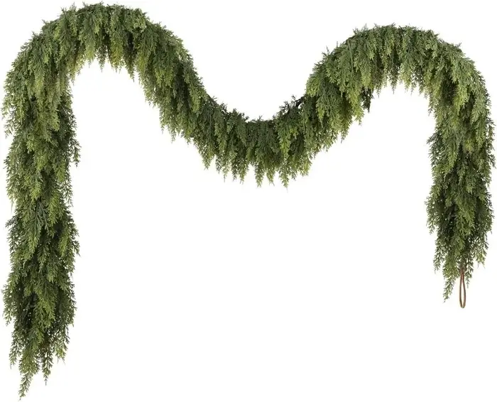 Plantes artificielles de 180Cm, guirlande de feuilles de cyprès pour arbre de noël, décoration de fê