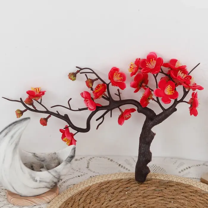 Fleurs de prunier Branches d'arbre fleurs artificielles maison Table salon décor bricolage mariage noël jardin fête décoration