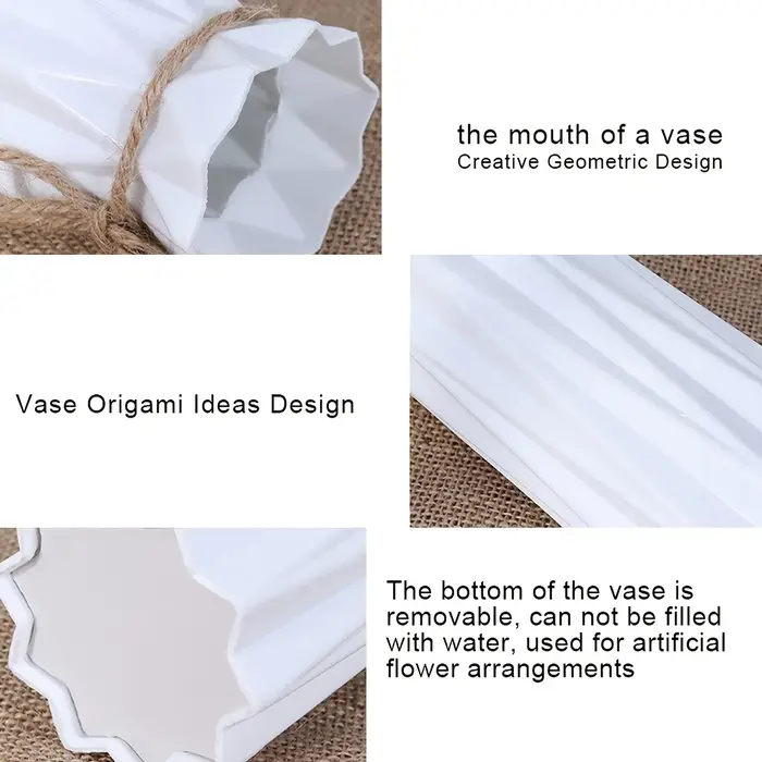 Vase en plastique imitation fleur