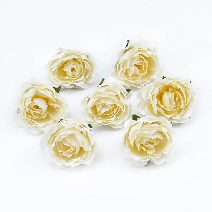 Fleurs artificielles multicolores, 10 pièces, décorations de mariage, Roses en soie, Scrapbook, déco