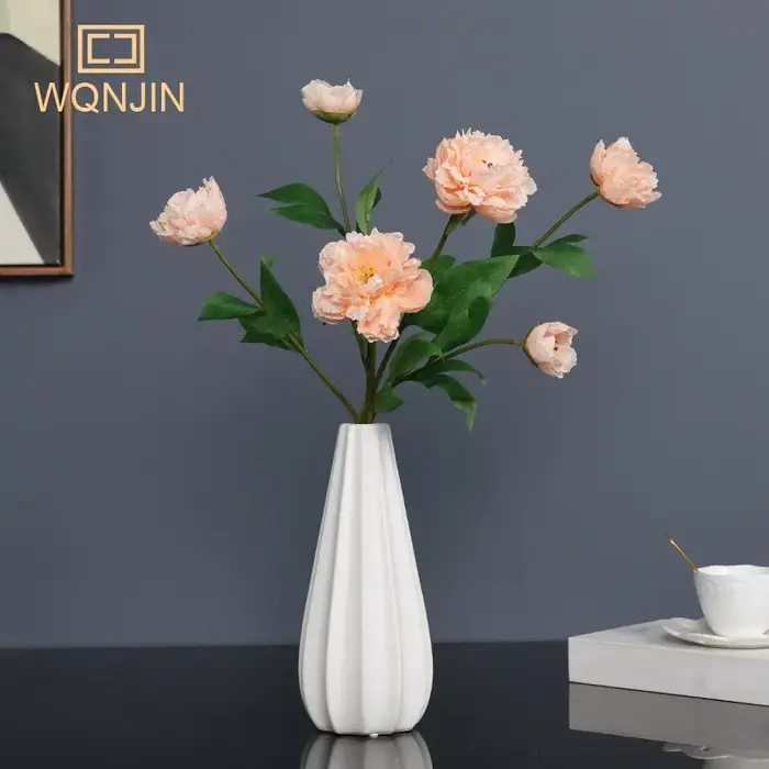 Bouquet de fleurs artificielles pivoines