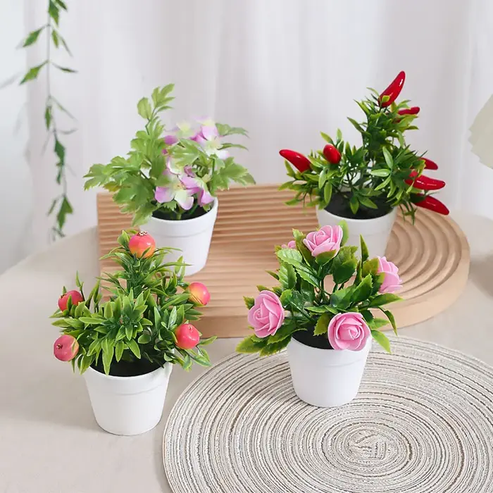 1 ensemble de plantes de Simulation en pot