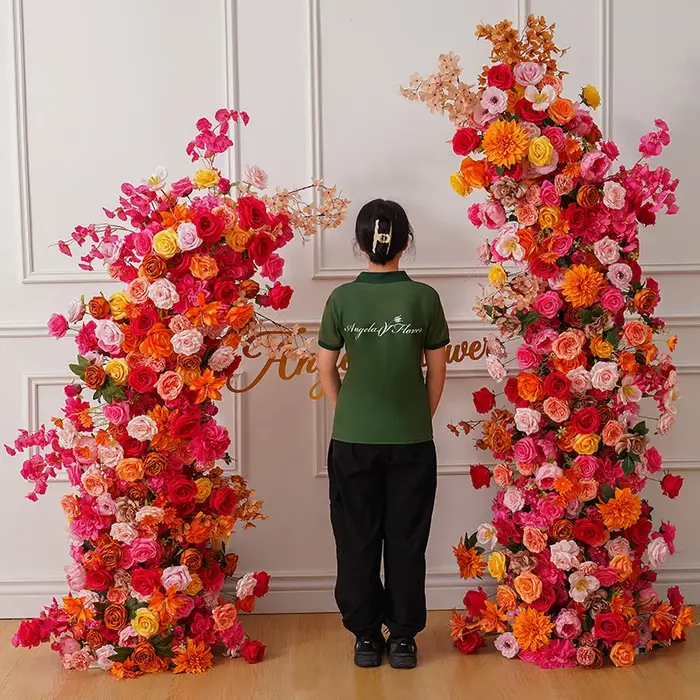 Nucleorner de fleur de pivoine rose orange