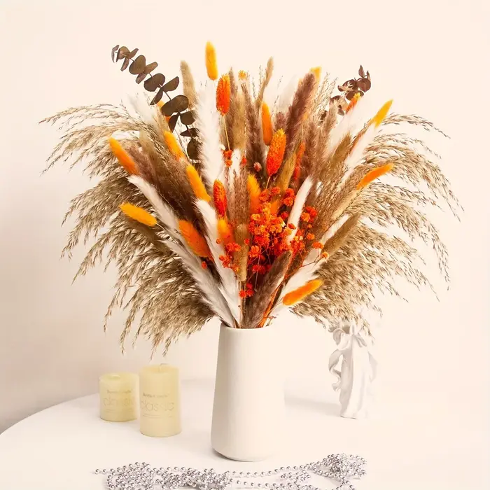 Bouquet de fleurs de Pampas séchées naturelles