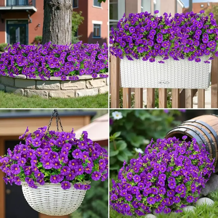 Fleurs artificielles de glycine pour décoration extérieure