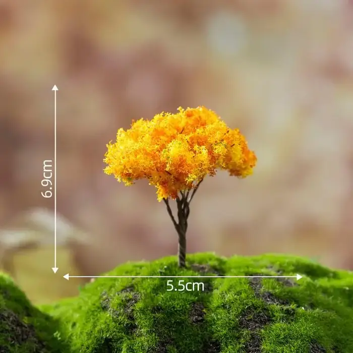 Mini arbres à fleurs artificielles aux couleurs vives et à l'aspect réaliste