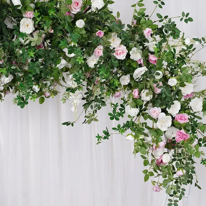 A7794 chemin de rangée de fleurs pour toile de fond de mariage