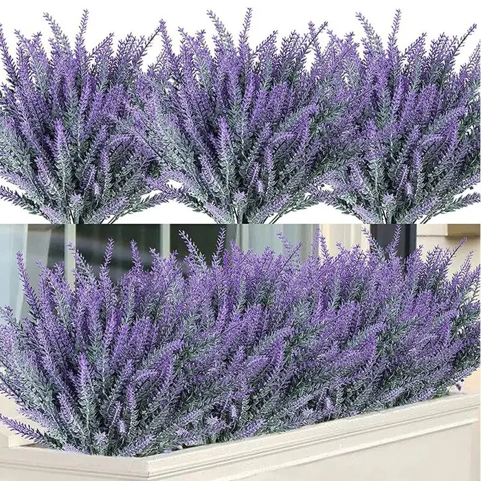 Fleurs artificielles flocées