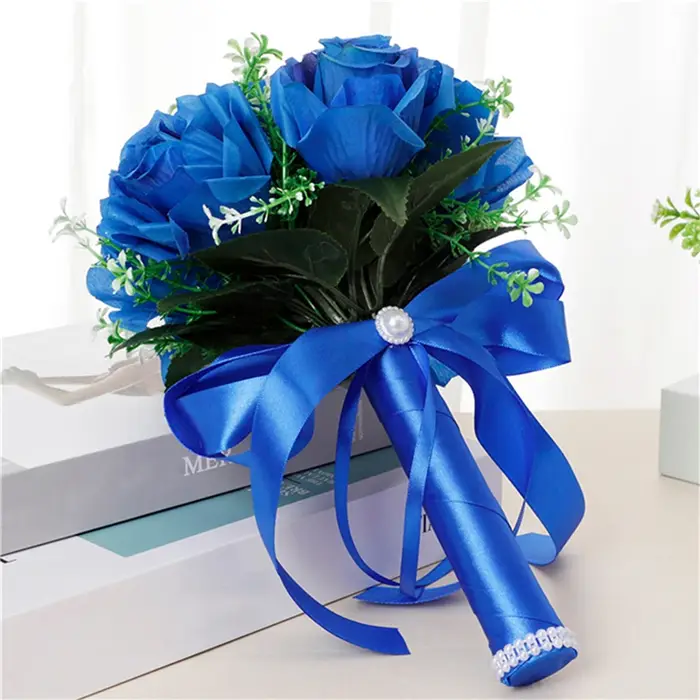 Bouquet de Fleurs Artificielles pour Patients, Fournitures de Mariage, Pivoine InjRose, Orchidée, Qu