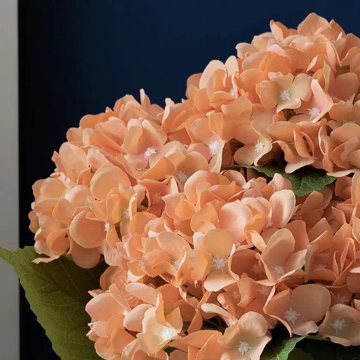 6 grandes fleurs d'hortensia artificielles