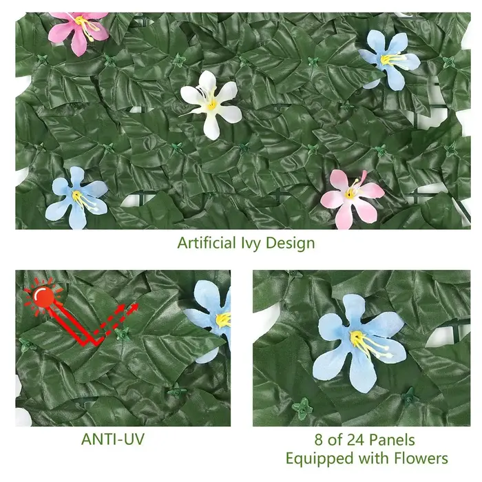 Clôture artificielle en lierre de 3