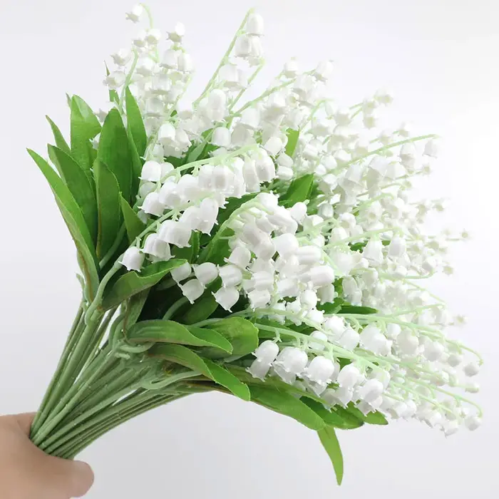 10 pièces fleur artificielle Bellflower simulé lys de la vallée