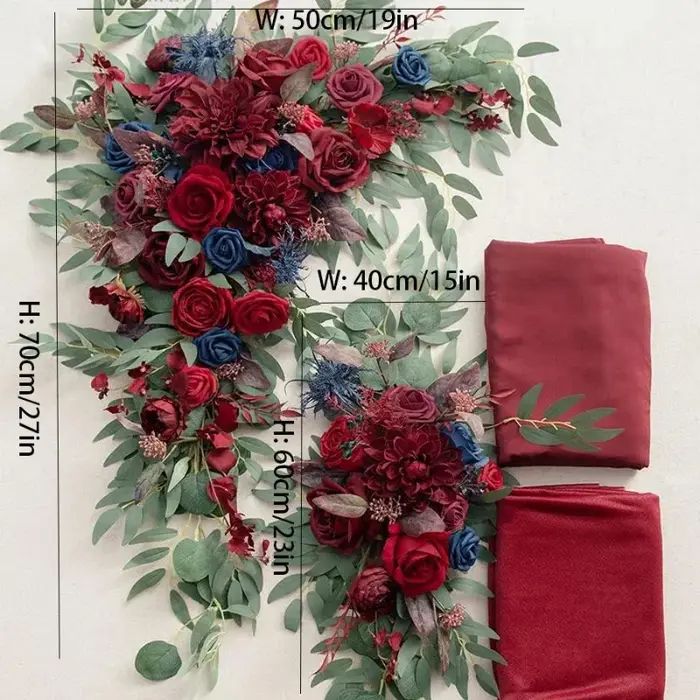 Arche de Fleurs Artificielles pour Arrière de Chaise