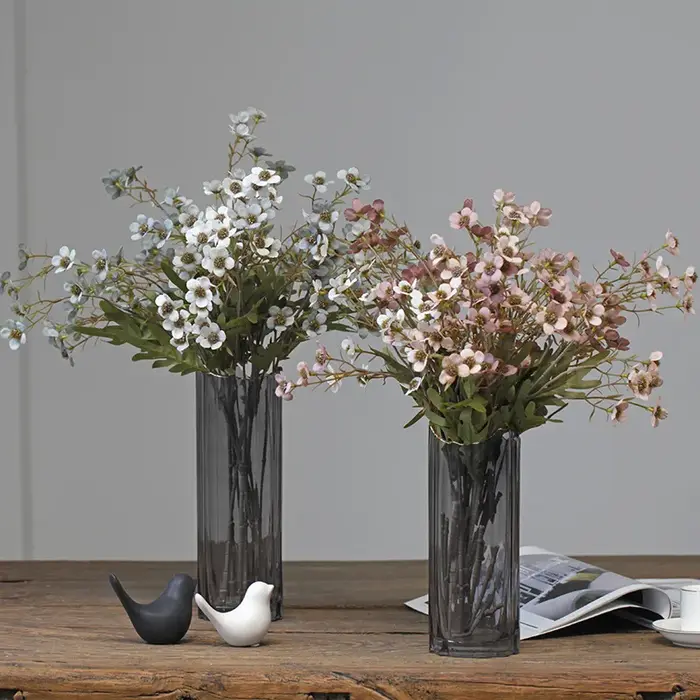 11 têtes automne couleur fleur de prunier