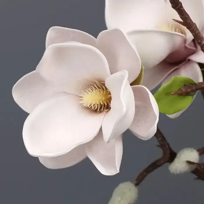 Simulation de haute qualité grande Magnolia artificielle de luxe fleur