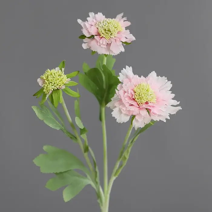 1 pièces fleurs artificielles Scabiosa Pincushion fleur branche décor à la maison décoration de jardin F1408