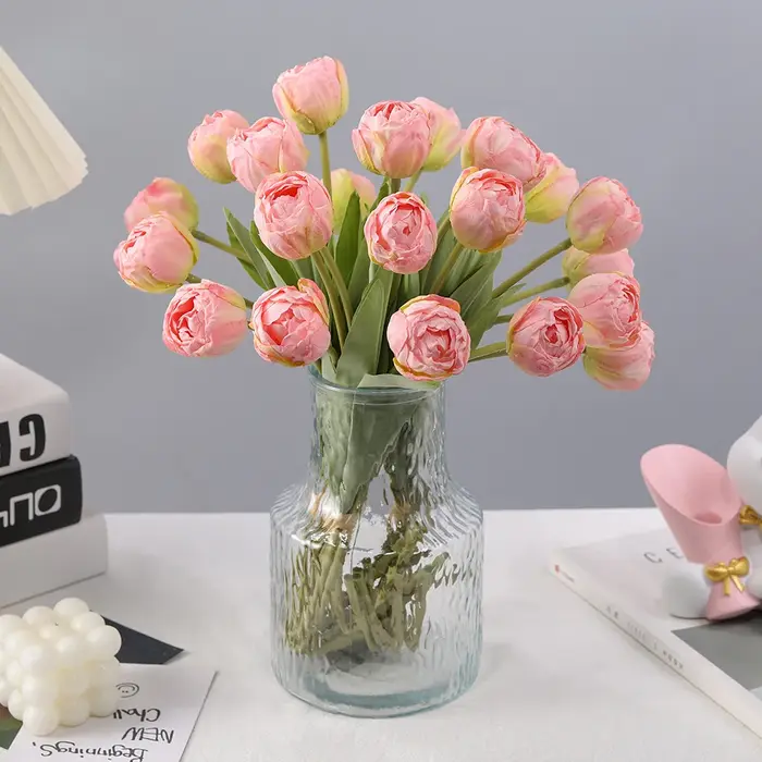 Bouquet de fleurs artificielles en soie
