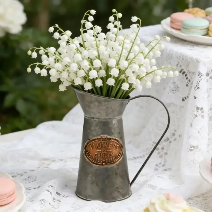 Pot fleurs en métal, Vase décoratif pratique