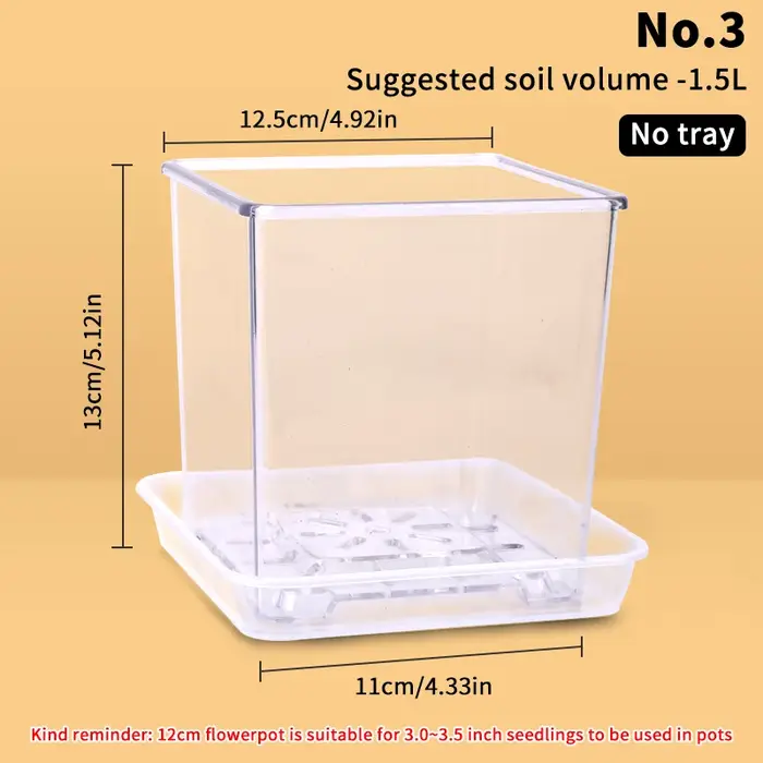 Pot de fleur Transparent
