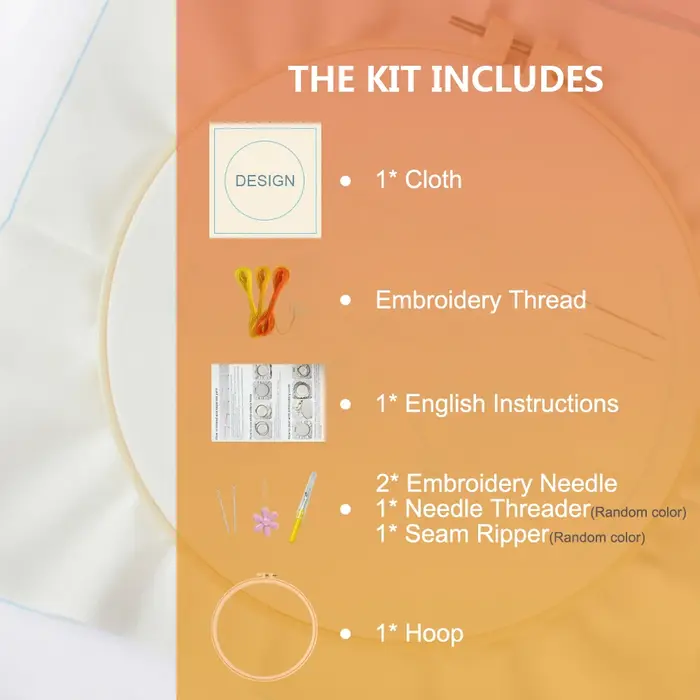 Kits de points de croix en toile imprimée
