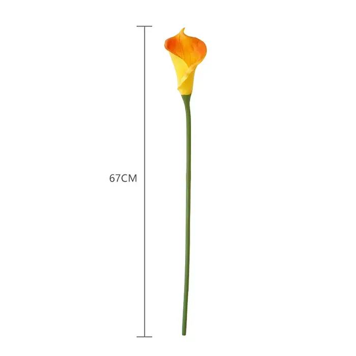 Lot de 7 grandes fleurs artificielles de calla en PU, décoration d'intérieur, fleurs de calla à longue tige, arrangement floral pour mariage, bouquet de fête