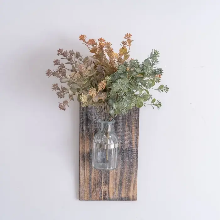 Qiuya-Plante Verte Artificielle Blanche