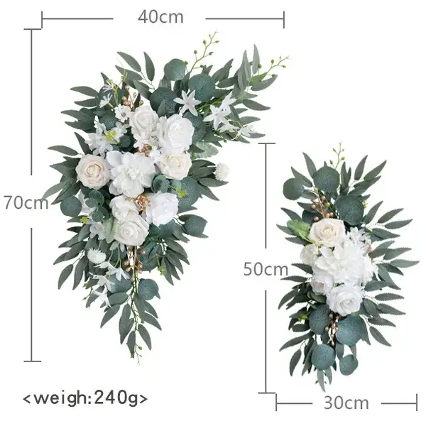 Yannew-Fleurs de signe de bienvenue de mariage