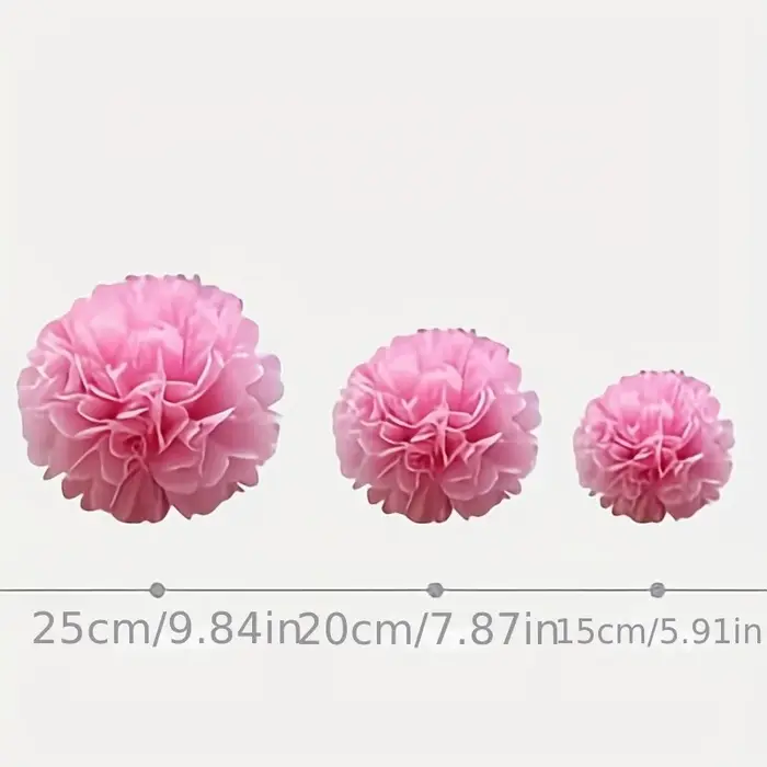 Boules de fleurs en papier festives