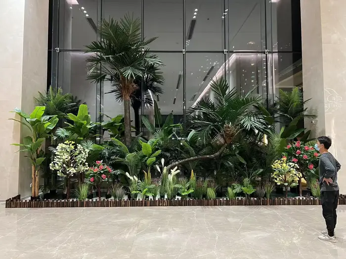 Simulation de plante verte