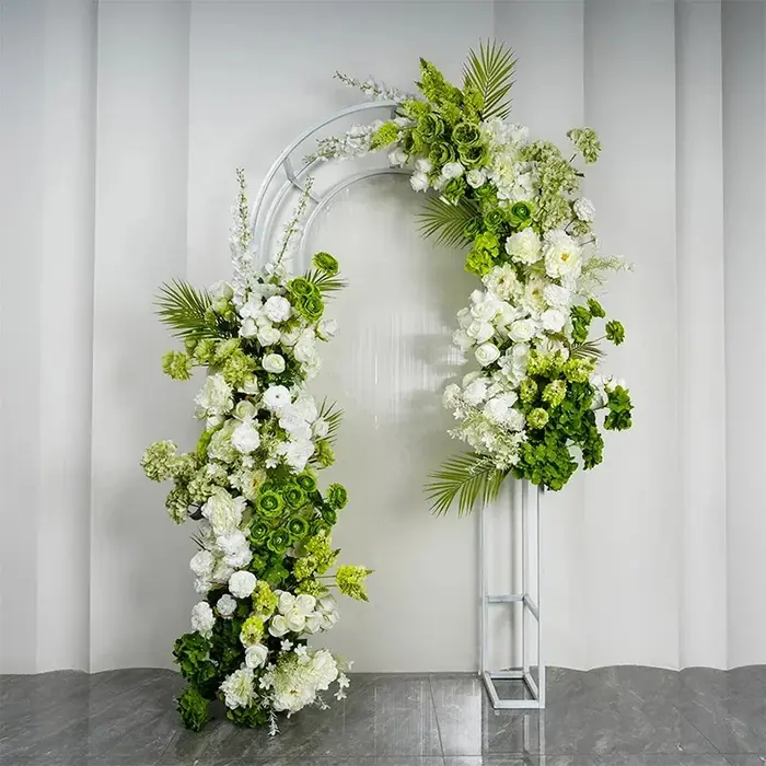 Arrangement Floral de sol d'hortensia vert
