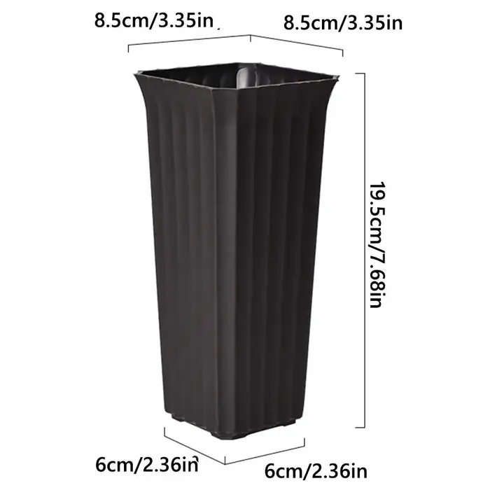 Vase à fleurs noir et blanc simple
