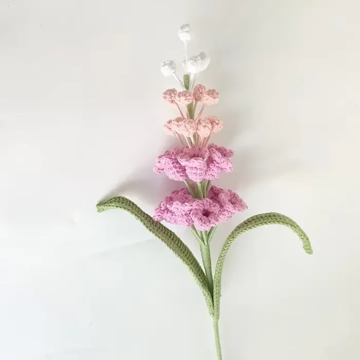 Bouquet de jacinthes en laine tissée, fleur artificielle finie, pour la maison et les mariages, fleu