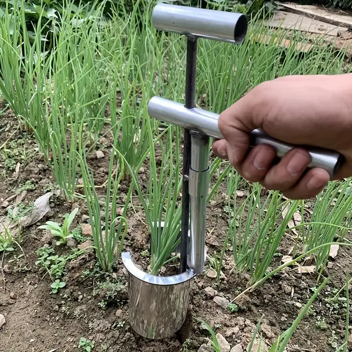 Transplantateur de jardin portatif Durable en acier inoxydable