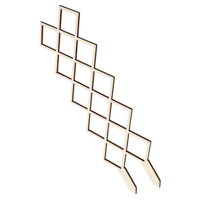 Treillis en bois robuste pour plantes grimpantes, support de jardinage intérieur DIY, design nid d'a