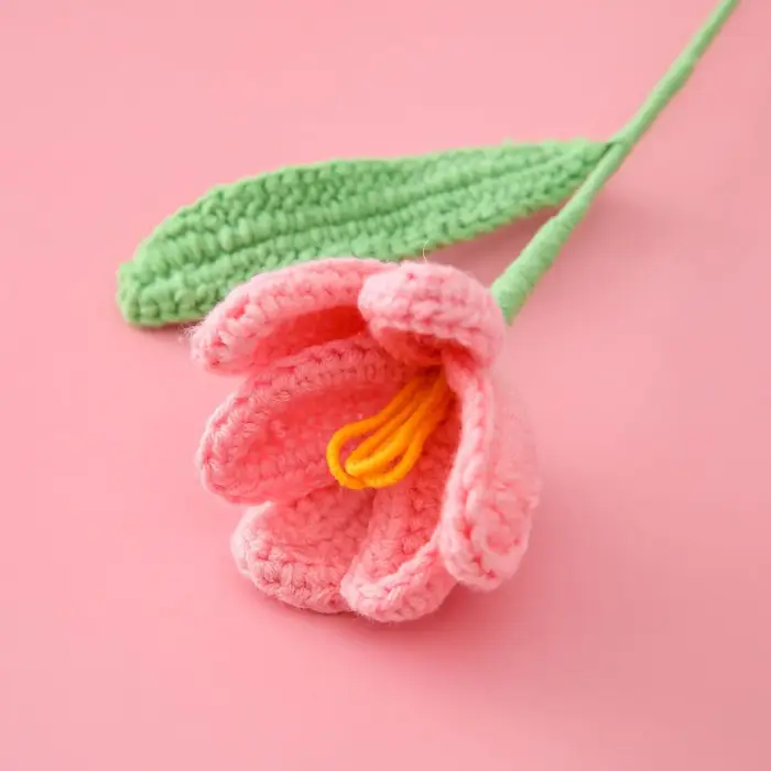 Bouquet de tulipes artificielles en Crochet