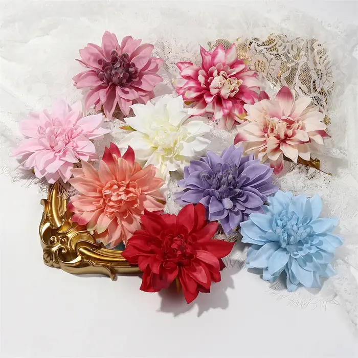 Grande fleur artificielle de Dahlia
