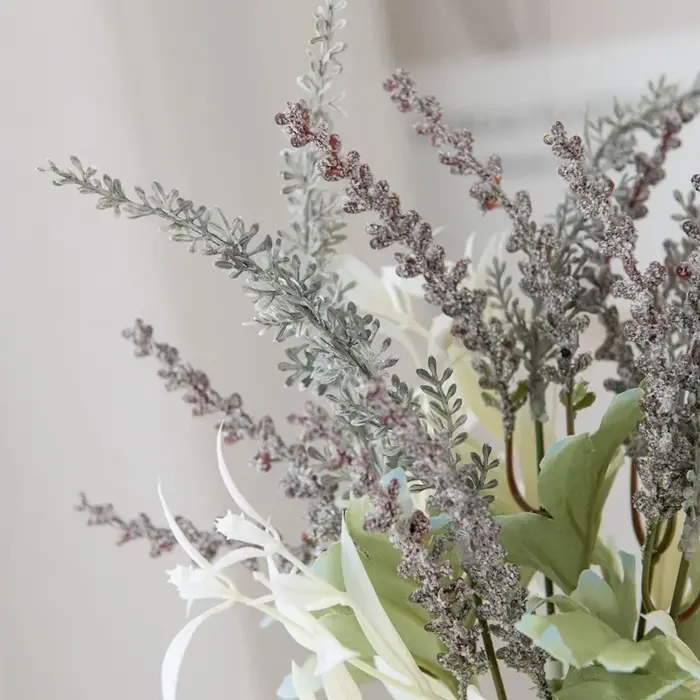 Plantes artificielles lavande gypsophile fleurs Bouquet PE pour mariage bricolage couronnes de noël Arrangement Floral décor de chambre à coucher