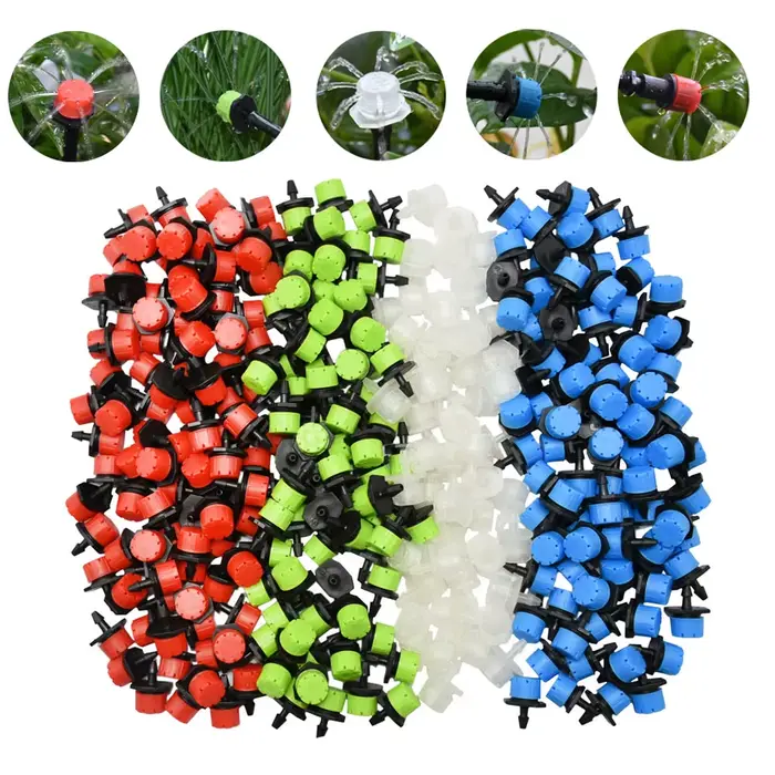 30-1000 pièces 4/7mm buse d'irrigation de jardin goutteur réglable arrosage système d'irrigation gou
