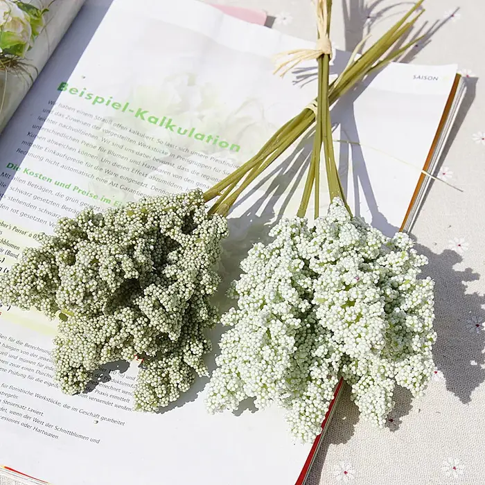 6 pièces/lot PE lavande pas cher fleur artificielle en gros plante décoration murale Bouquet matériel manuel bricolage Vases pour la maison