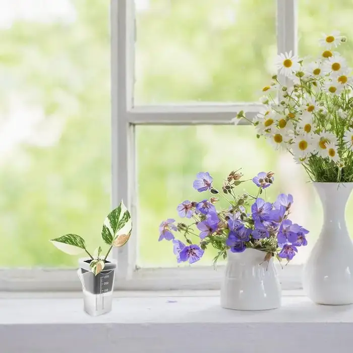 5 pots de plantes auto-arrosants