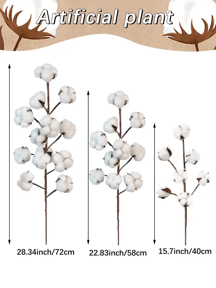 Bouquet de fleurs en coton artificiel Instagrammable
