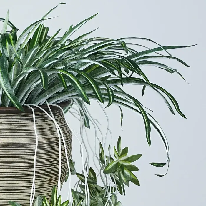 6 pièces de plantes artificielles en PVC
