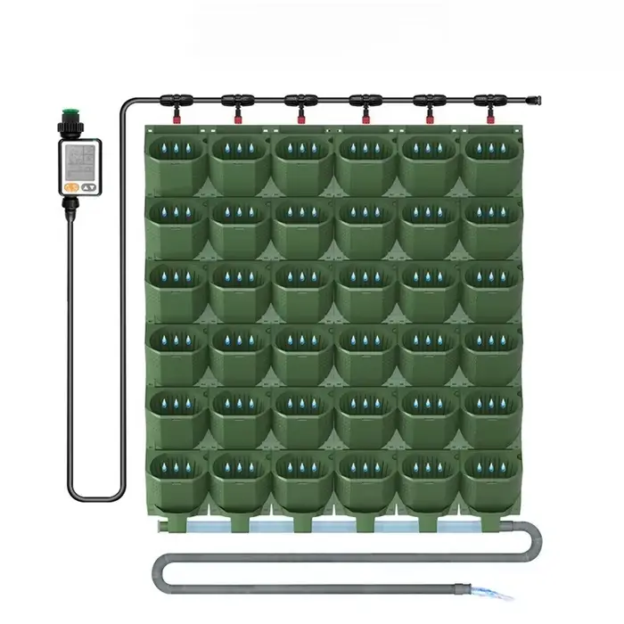 Morden plante mur Pot de fleur luxe balcon jardin Pot de plante système d'arrosage d'irrigation Inte